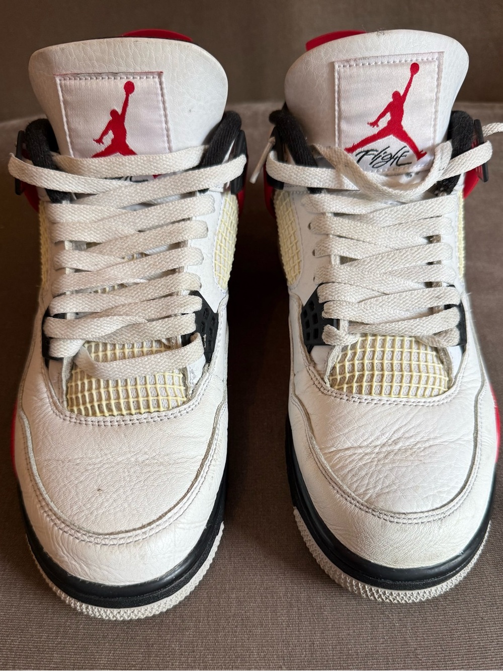 Jordan Men’s White/Red/Black Sneakers
